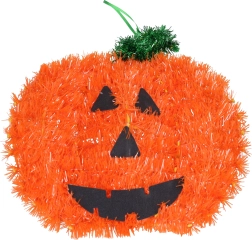 Décoration suspendue citrouille 26 × 28 cm