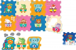 Mehki gradbeni bloki z živalmi in številkami