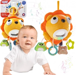 Woopie plush interactive lion with melodies, lights, hang-ons and teethers