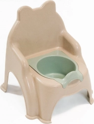 Children's eco beige potty with tiger