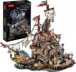 3D puzzle Piratska luka Tortuga 218 dijelova