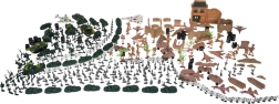 Large set of toy soldiers and military vehicles (400 pcs)