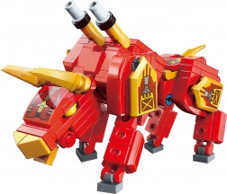 Construction Set of Robotic Bull Qman Flaming Bull