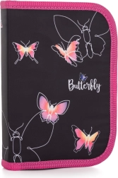 astuccio scolastico OXY NEXT Butterfly, a un solo scomparto con 2 alette