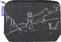 Astuccio in denim Il Piccolo Principe – nero