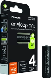 Piles rechargeables ENELOOP Pro AA 2500 mAh, lot de 4