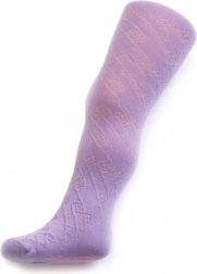 Collants pour enfants jacquard New Baby violets