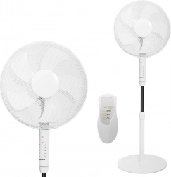 Ventilateur sur pied 45 W – 3 modes, 5 pales, minuteur, télécommande