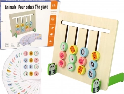 Wooden Educational Game Four Colors Animals