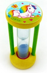 Sablier pour mesurer le temps de brossage des dents Licorne