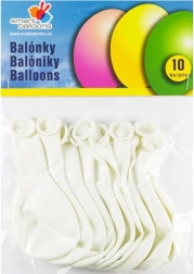 Opblaasbare ballonnen wit 26 cm – set van 10 stuks