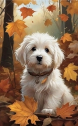 Diamond Mosaic - Maltese Dog