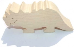 Wooden Triceratops Animal