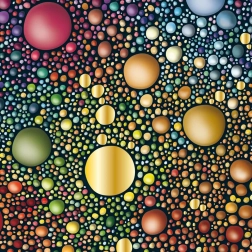 Puzzle carrés Curiosi Q Gold – motif II, 72 pièces