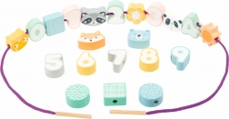 Nizajuće drvene perle u pastelnim bojama SMALL FOOT