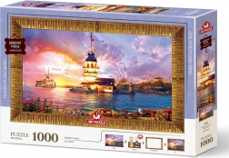 Puzzle con cornice e colla 3in1 Torre femminile 1000 pezzi