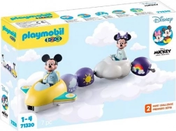 Set de figurines PLAYMOBIL 1.2.3 DISNEY – Mickey et Minnie : promenade dans les nuages