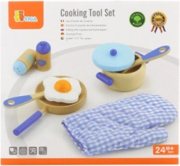 Wooden kitchen set for kids – blue