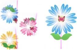 Vjetrenjača cvijet na plastičnoj šipki