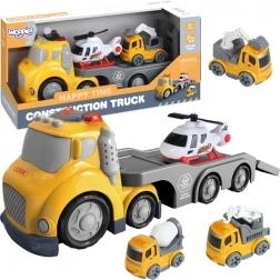 WOOPIE rumena vlečna garnitura City Truck s svetlobnimi in zvočnimi učinki