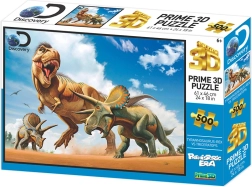 Puzzle 3D T-Rex vs Triceratops 500 pièces
