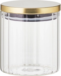 Barattolo in vetro per alimenti secchi con coperchio e guarnizione in silicone 650 ml