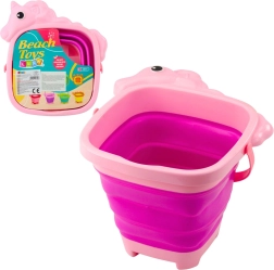 Seau pliable en silicone Licorne – rose