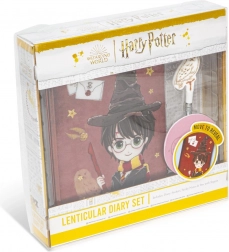 lenticular diary set Harry Potter with pen, stickers and sticky notes