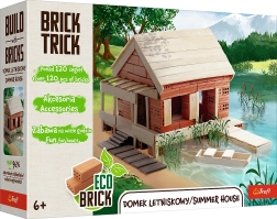 Trefl Brick Trick résidence d’été M – kit de construction en vraies briques (120 pièces)