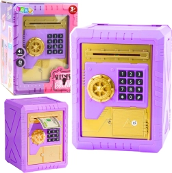 Cassaforte elettronica per bambini con PIN, viola