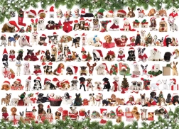 Puzzle EUROGRAPHICS Cani di Natale 1000 pezzi