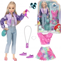 Disney ILY 4Ever fashion doll inspired by ARIEL from The Little Mermaid, outfit and accessory set 30 cm