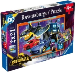 Puzzle 2x24 Teile Batwheels