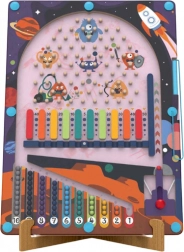 Magnetni pinball Vesolje 2 v 1 – lesena igra 2Kids Toys