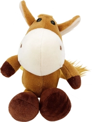 Plush horse with suction cup brown 23 × 12 cm
