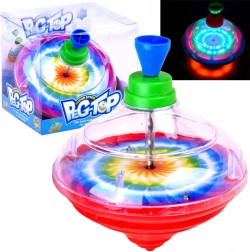 Playing and Light-Up Spinning Top – Rainbow Plastic Spinner