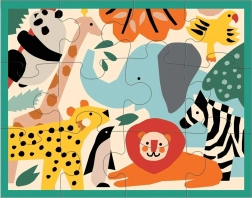 Mudpuppy Zoo Animals Puzzle 12 Pieces
