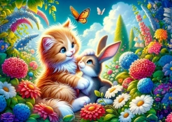 Puzzle Brother Bunny 25 Pieces