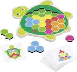 Goki Wooden Puzzle Turtle