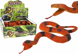 Rubber snake brown with black-grey spots