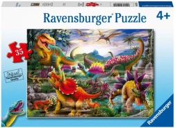 Ravensburger sestavljanka T‑Rex Terror 35 koščkov