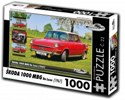 Puzzle Retro Cars ŠKODA 1000 MBG De Luxe 1000 pieces
