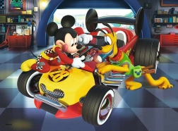 TREFL Puzzle MICKEY MOUSE: Getting Ready for the Race, 20 Pieces