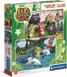 Clementoni puzzle Leo and Tig 2×20 pieces