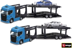 Bburago Lkw Multicar Carrier Scania 770S mit Lamborghini Urus 1:43