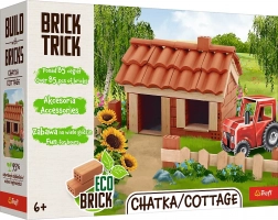 Trefl Brick Trick eco kućica – građevni set od pravih mini ciglica (85 dijelova)