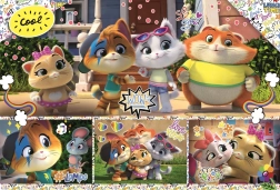 Puzzle 100 pieces 44 CATS – a tight-knit bunch of friends