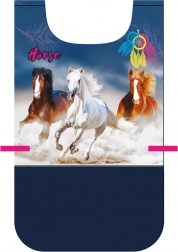 Tablier poncho pour enfants avec motif cheval