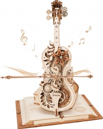 ROBOTIME Magical Cello – 3D Wooden Mechanical Puzzle and Music Box