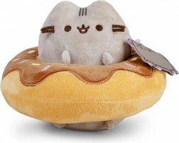 Plush Toy Pusheen in a Chocolate Donut